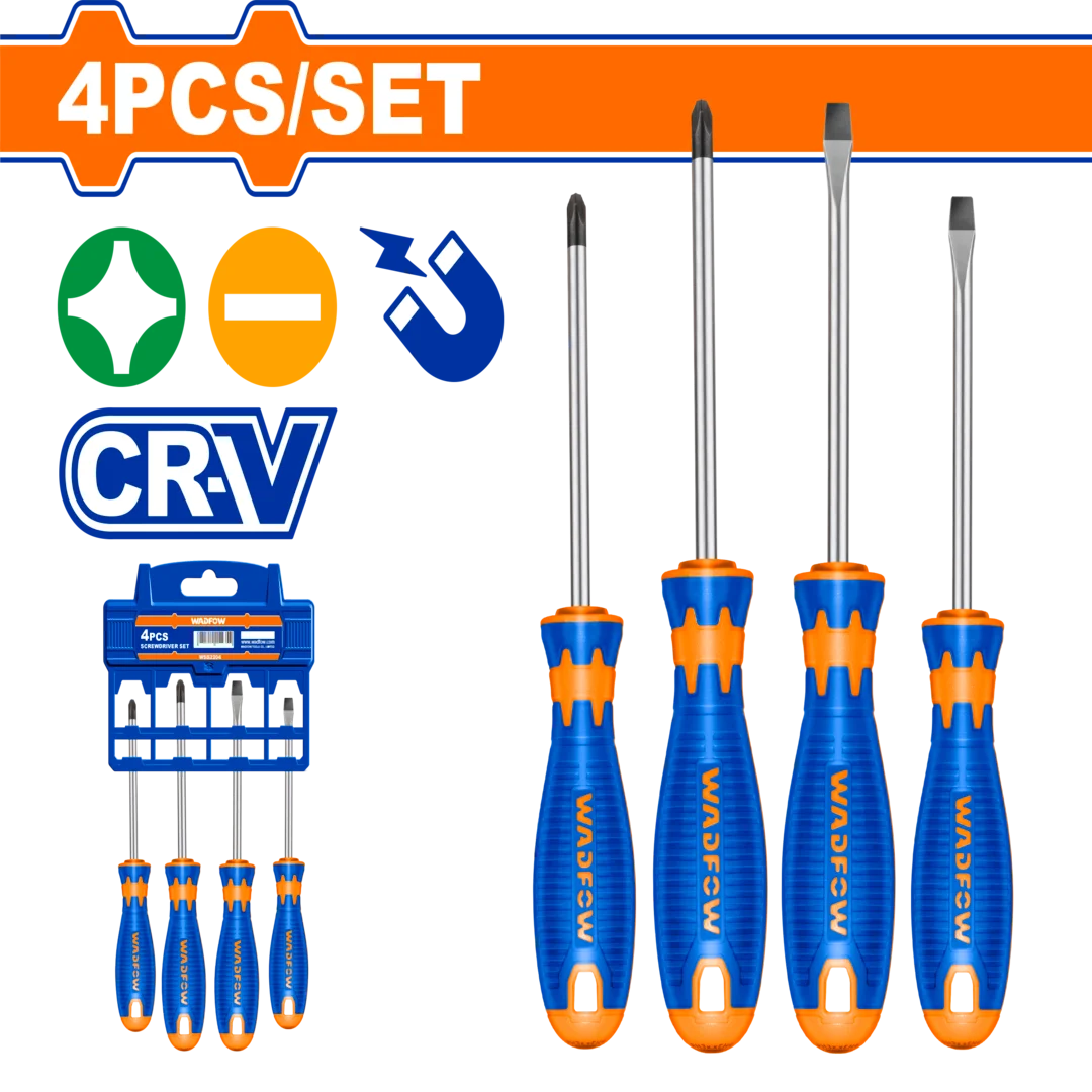 Wadfow 4 Pcs Screwdriver Set WSS1204