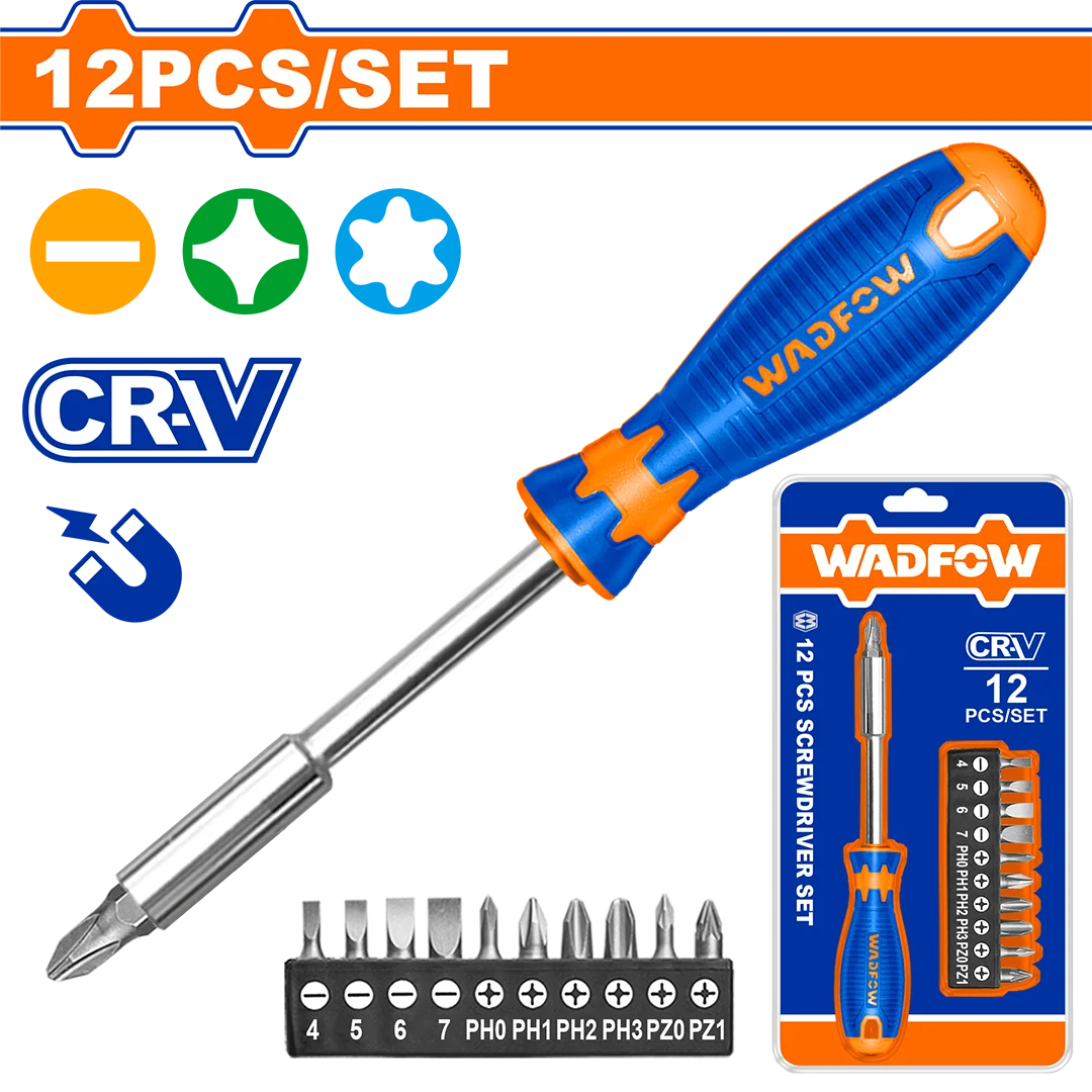 Wadfow 12 Pcs Screwdriver bits set WSS1612