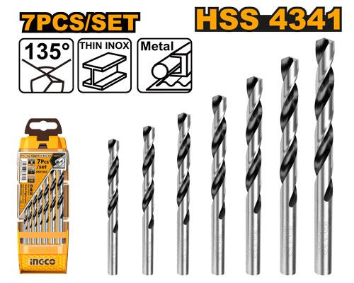 Ingco HSS twist drill bits set AKD1075