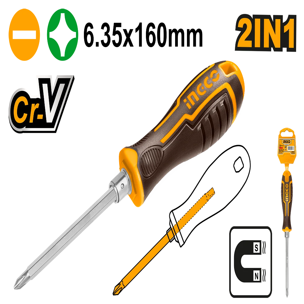 Ingco 2 IN 1 Screwdriver set AKISD0201