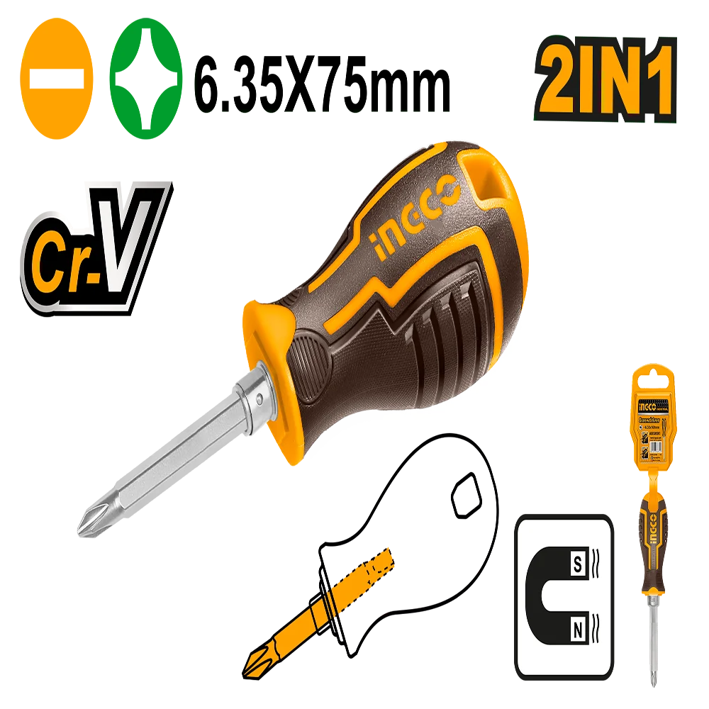 Ingco 2 IN 1 Screwdriver set AKISD0202