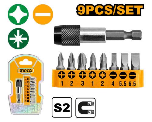 INCO 9pcs Screwdriver Bits Set AKSD0071