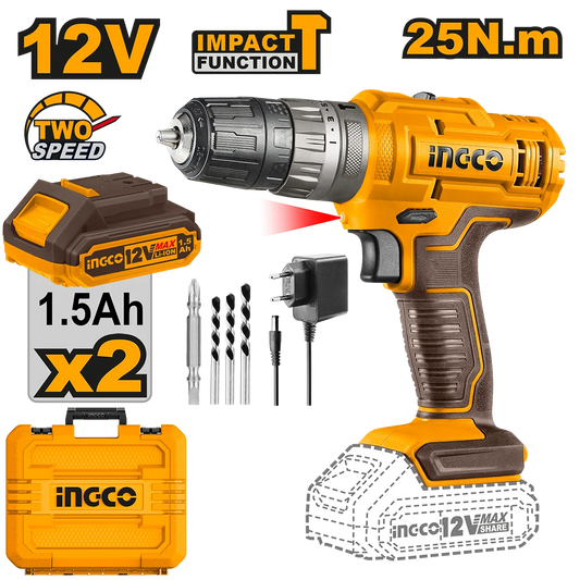 Ingco Lithium-Ion Impact Drill