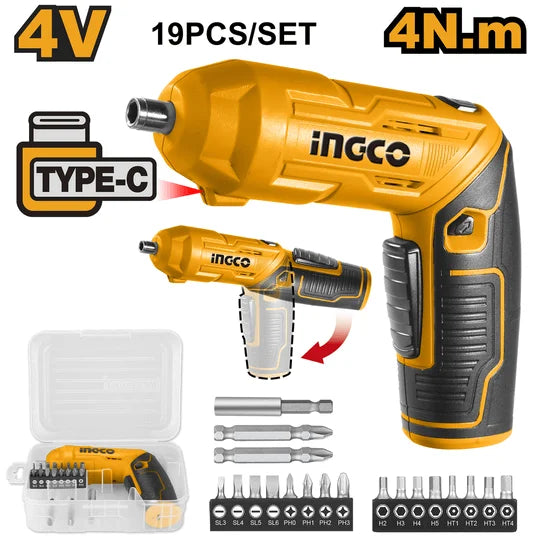 Ingco Lithium-Ion cordless screwdriver