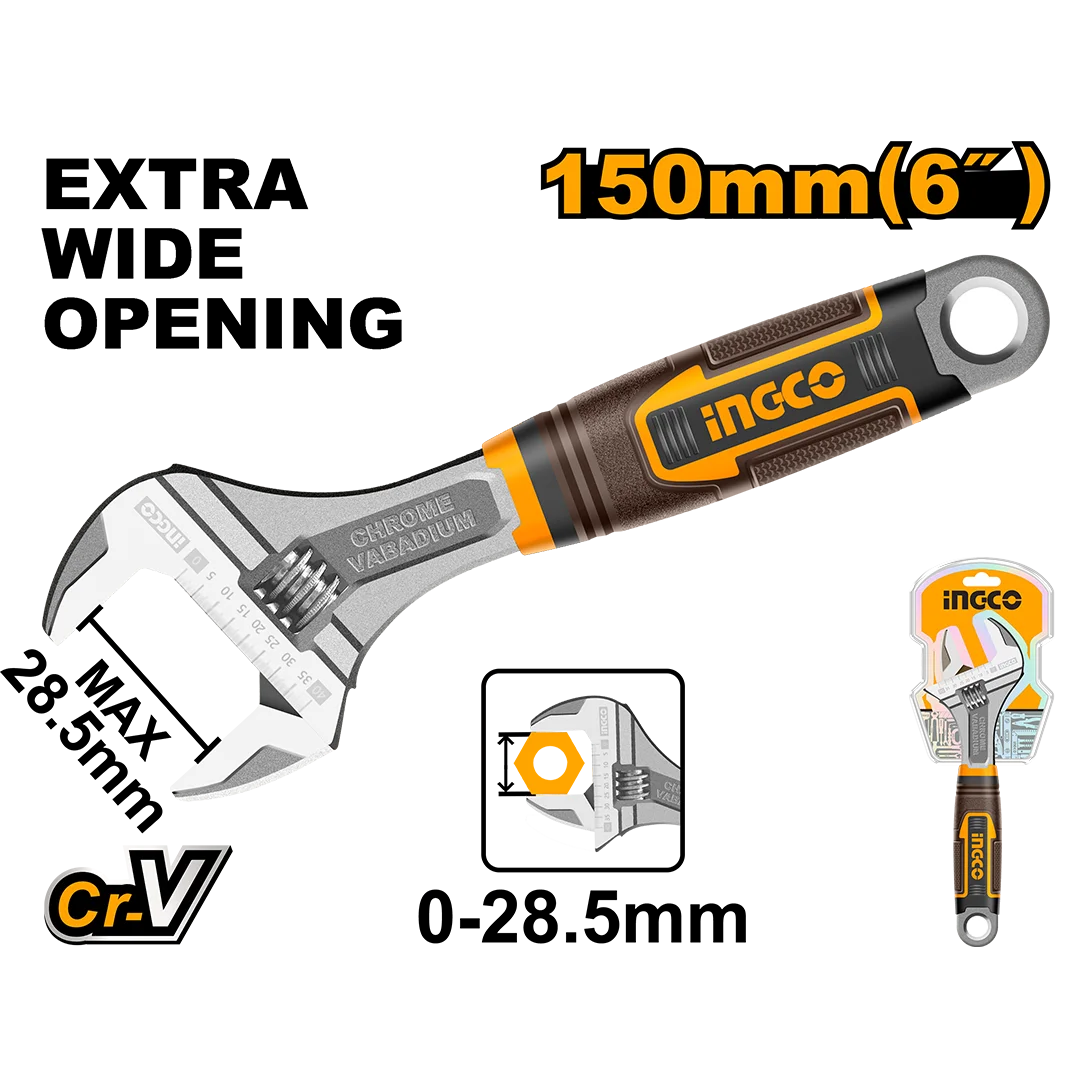 Ingco Adjustable wrench HADW131068