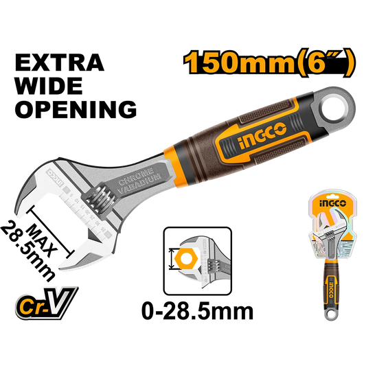 Ingco Adjustable wrench HADW131068