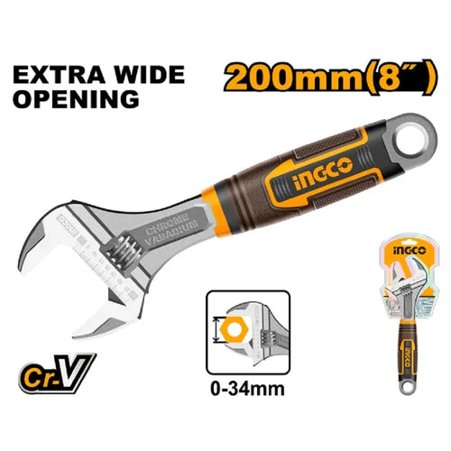 Ingco Adjustable wrench HADW131088