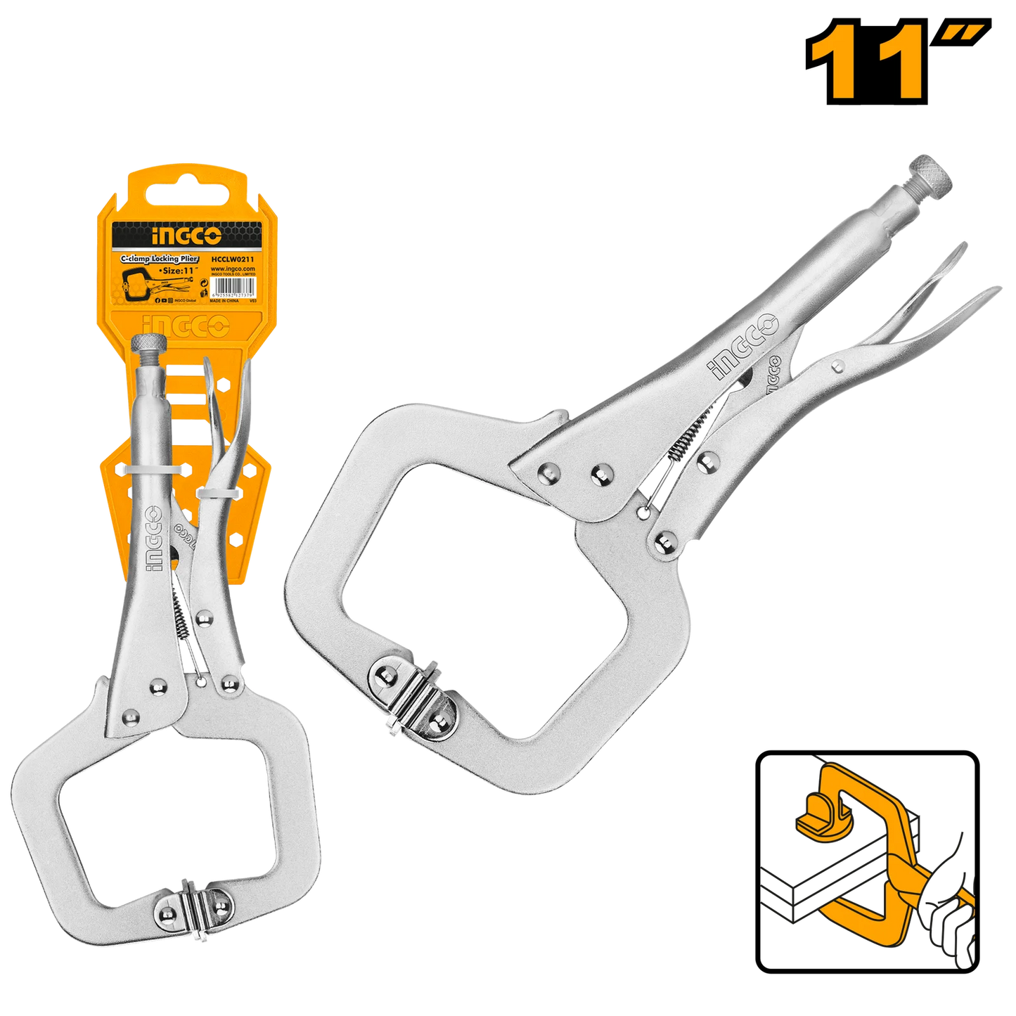 Wadfow C-Clamp Locking Plier HCCLW0211