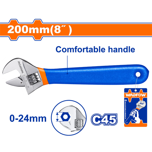 Wadfow Adjustable Wrench WAW5108