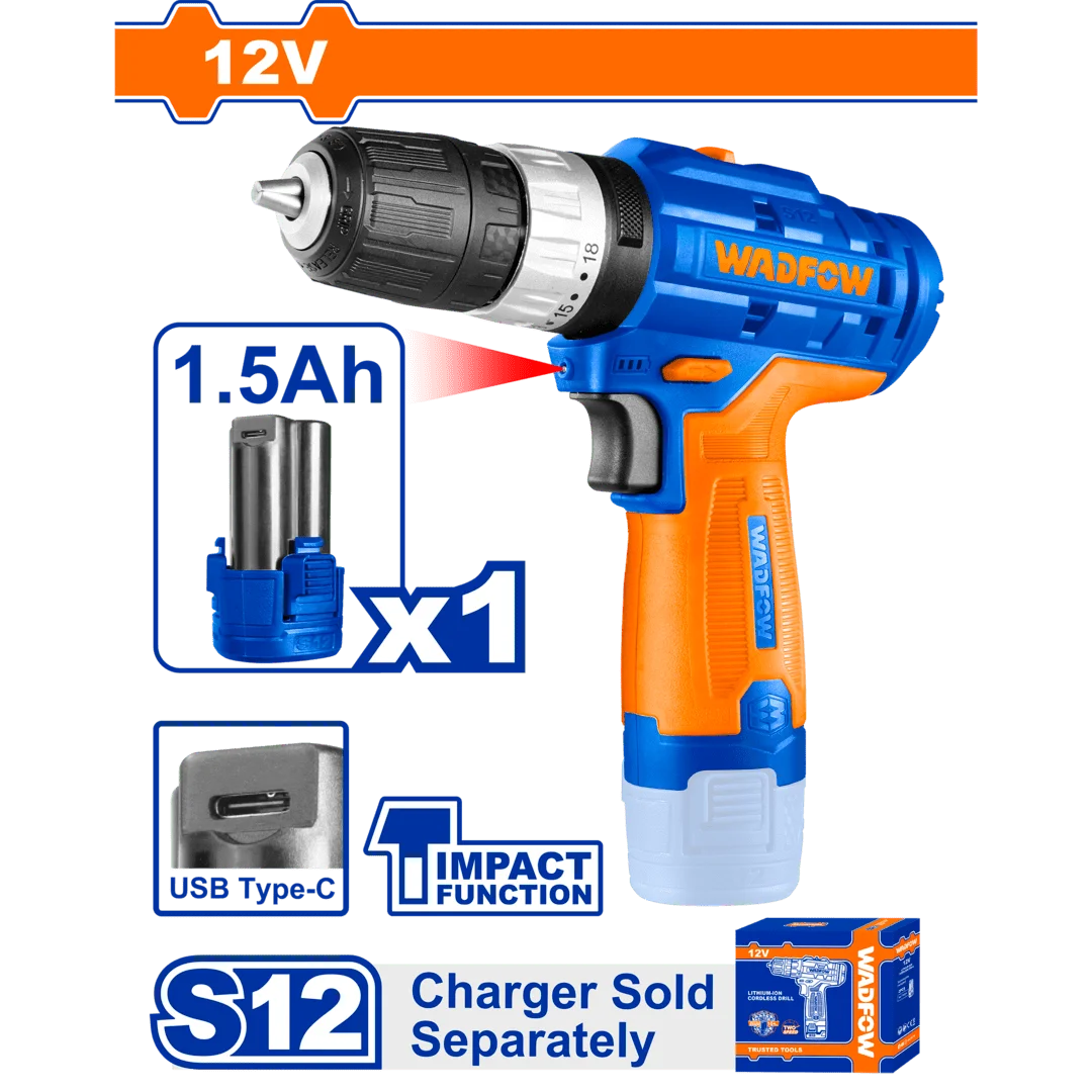 Wadfow Lithium-Ion Impact Drill WCDS540