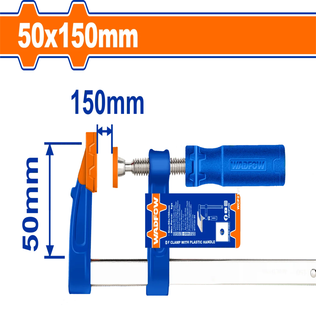 Wadfow F Clamp With Plastic Handle WCP2151