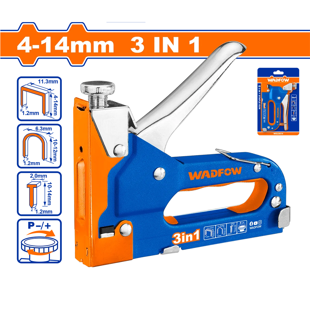 Wadfow 3 In 1 Staple Gun WGU2614