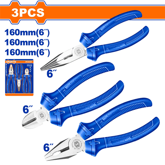 Wadfow 3 Pcs Pliers Set WPS0623