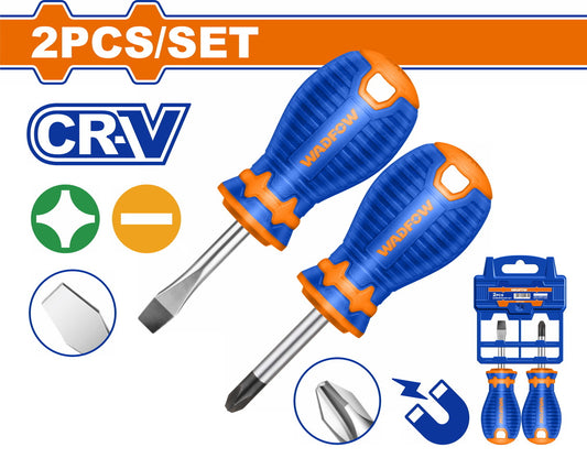 Wadfow 2 Pcs Screwdriver Set WSS1202