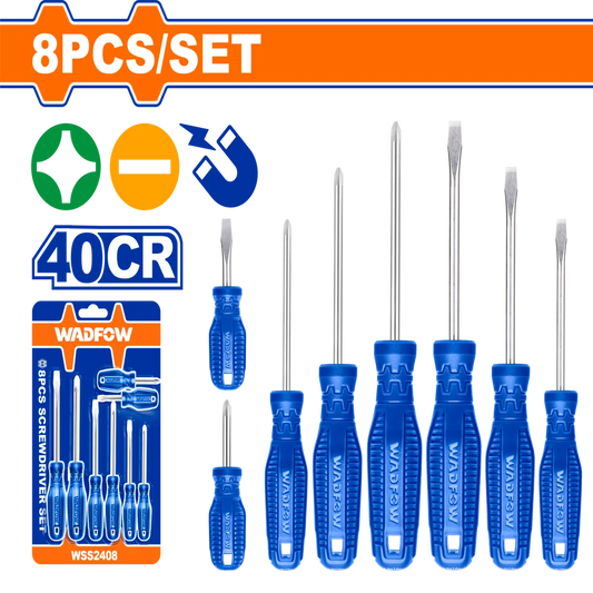 Wadfow 8 Pcs Screwdriver Set WSS2408