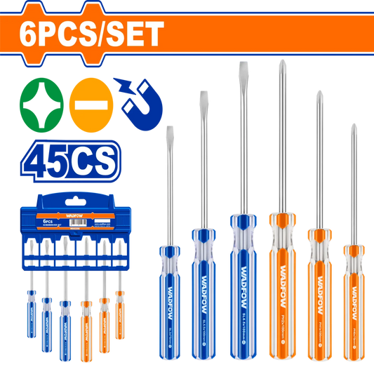 Wadfow 6 Pcs Screwdriver Set WSS3206