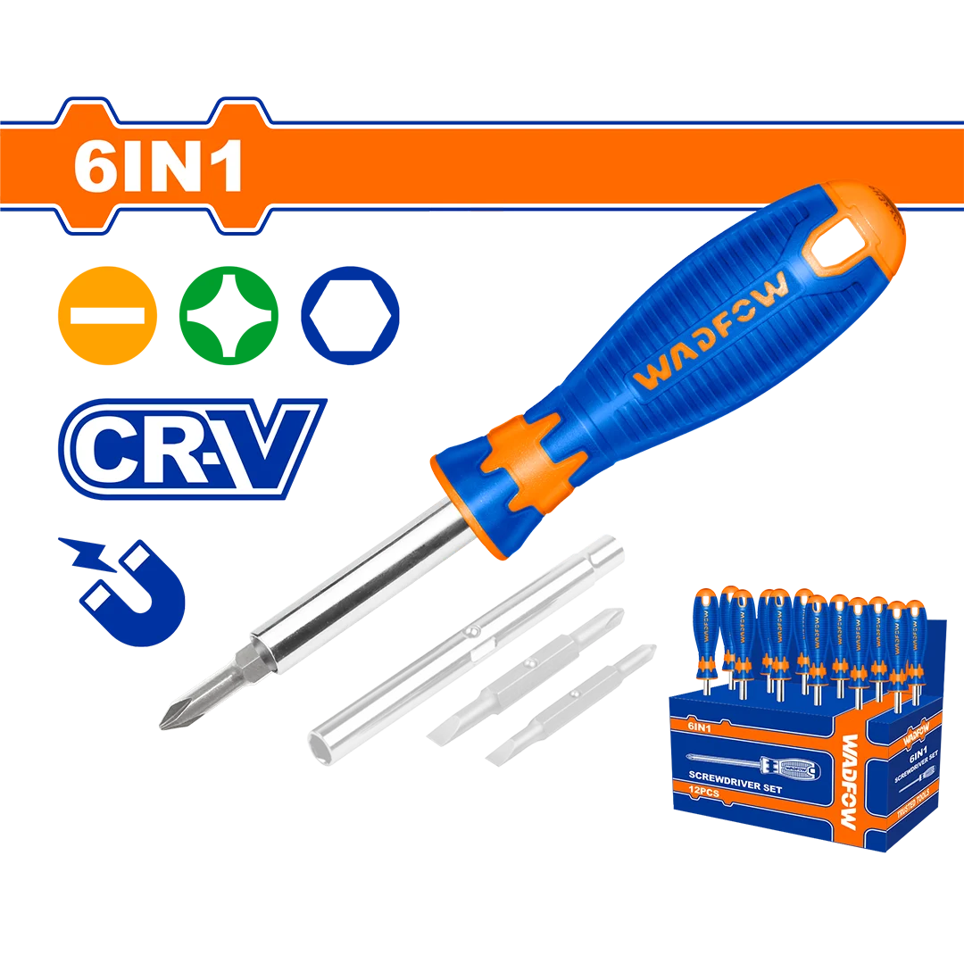 Wadfow 6 In 1 Screwdriver Set WSS5506